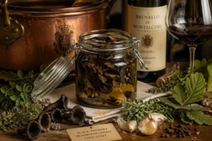 Gourmet Magic Wild Harvested Gourmet Catherine de Medici Alpine Black Trumpet Confit for Incredible Mastery Recipe