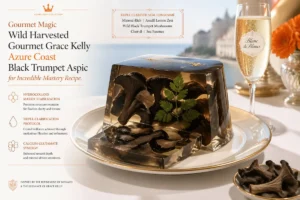 Gourmet Magic Wild Harvested Gourmet Grace Kelly Azure Coast Black Trumpet Aspic for Incredible Mastery Recipe