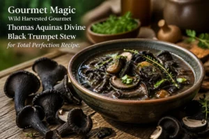 Gourmet Magic Wild Harvested Gourmet Thomas Aquinas Divine Black Trumpet Stew for Total Perfection Recipe