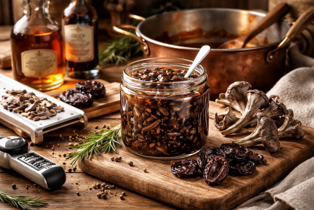Gray Chanterelle and Prune Game Confiture