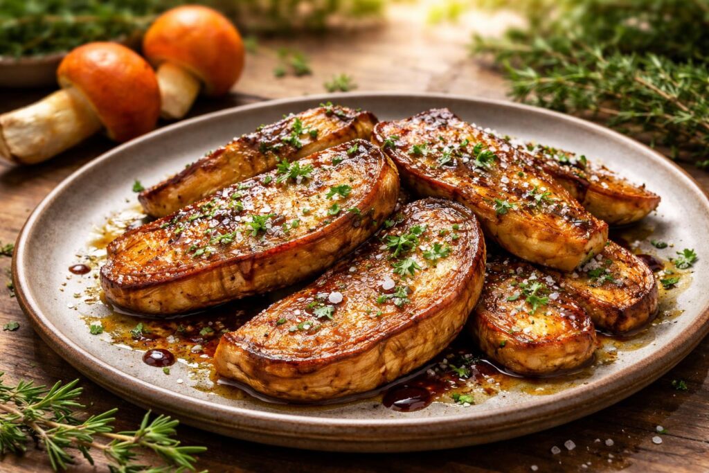 Grilled Caesar’s Mushroom - The Golden Steak of the Forest