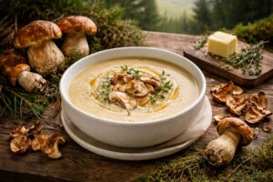 Highland Velouté: Creamy Wild Porcini Soup