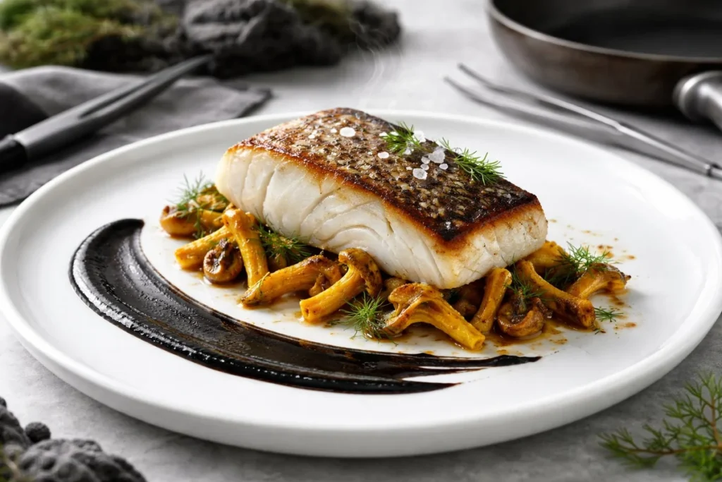 Icelandic Skrei with Yellow Foot and Fermented Garlic
