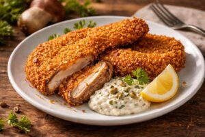 Incredible Crispy Porcini Schnitzel: The Ultimate Gourmet Recipe with Tartar Sauce