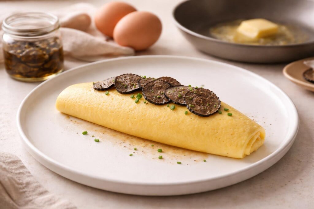 Incredible Timeless Classic: The Ultimate Coco Chanel Omelette with Black Summer Truffle