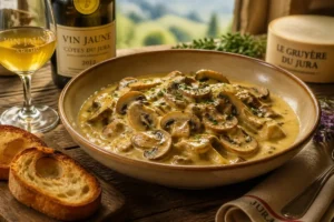 Jura-style Parasol Fricassée with Vin Jaune
