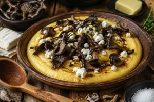 Kachamak with Butter and Grey Chanterelles