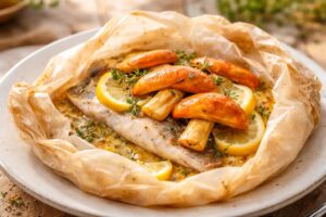 Mediterranean Sea Bass & Caesar’s Mushroom - The Royal En Papillote