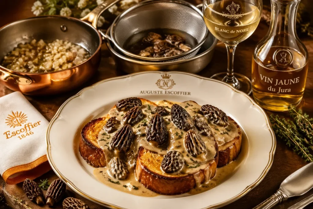 Morel Mushrooms Escoffier Heritage Cream Toast Magnet