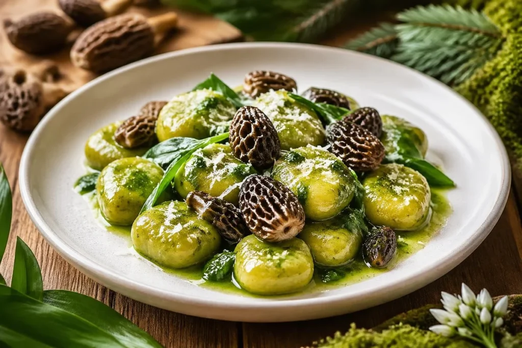 Morel & Wild Garlic Gnocchi (Trentino Style)