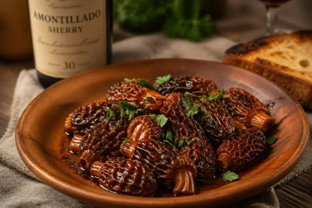Morels al Jerez (Sherry Glazed - Andalusian Style)