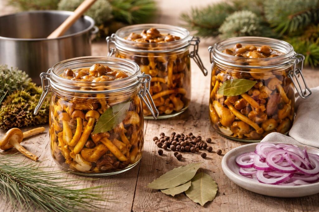 Nordic Pickled Yellow Foot Recipe - Forest Umami Preservation