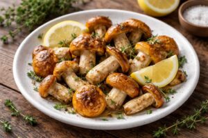 Pan-Seared Caesar's Mushrooms with Lemon and Thyme — Quick, Flavorful Weeknight Side