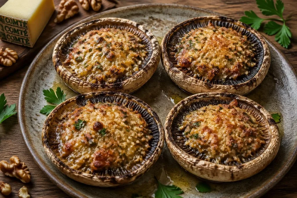 Parasol Caps with Comté and Walnut