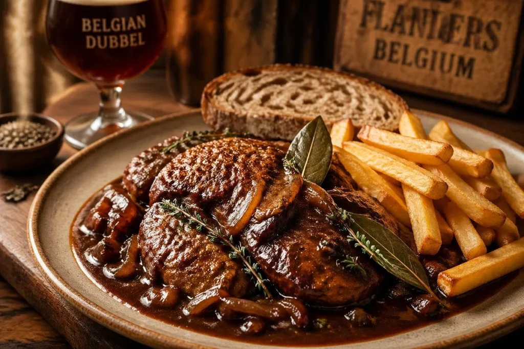 Parasol Carbonnade with Speculoos & Leffe