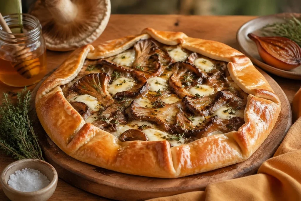 Parasol Galette with Goat Cheese and Wild Thyme