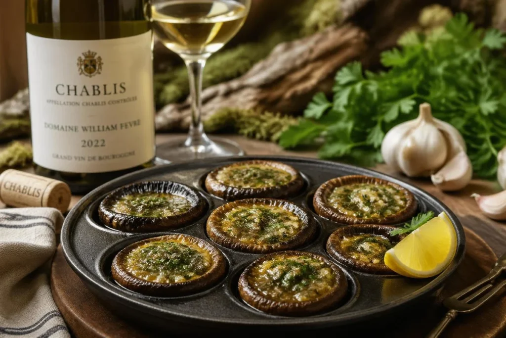 Parasol Mushroom Escargots Bourguignonne