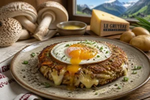 Parasol Rosti with Gruyère & Fried Egg
