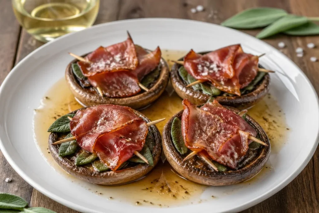 Parasol Saltimbocca with Prosciutto di Parma and Sage