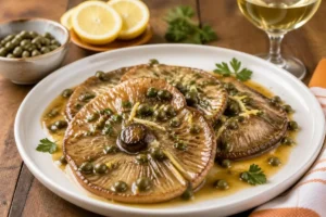 Parasol "Scaloppine" with Lemon and Capers