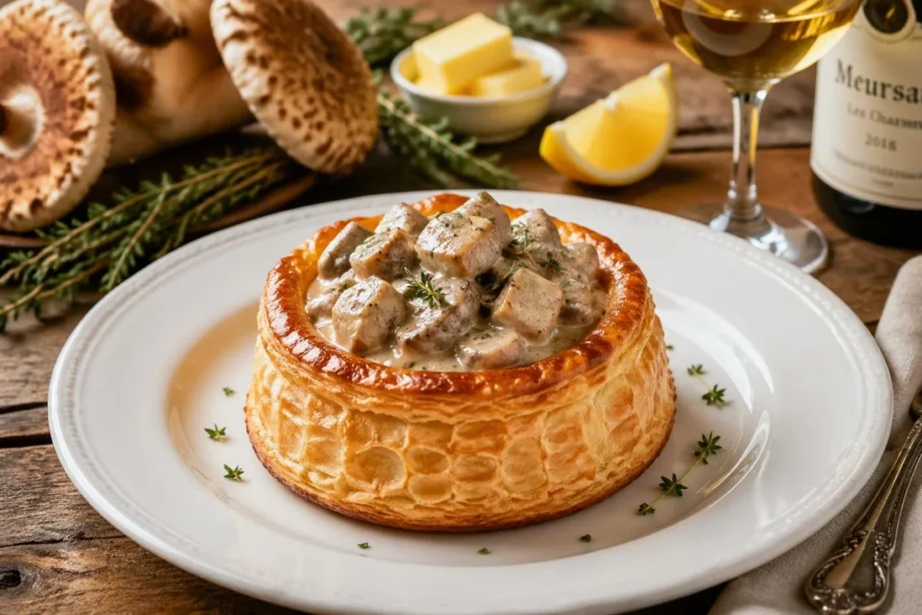 Parasol "Vol-au-Vent" with Creamy Ragout