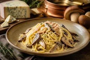 Piedmontese Porcini & Castelmagno Tajarin