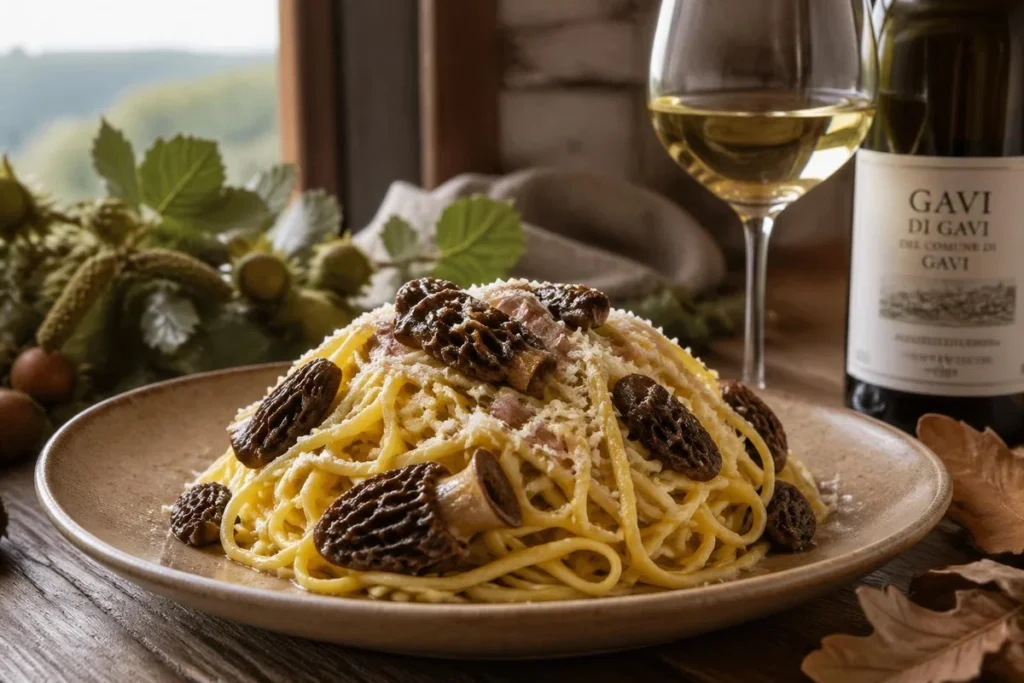 Piedmontese Tajarin with Morels (Alba Style)