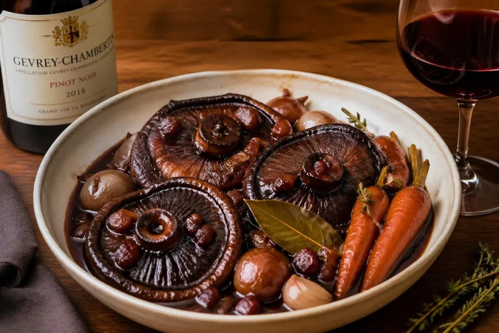 Pinot Noir Braised Parasol Coq-au-Vin Style