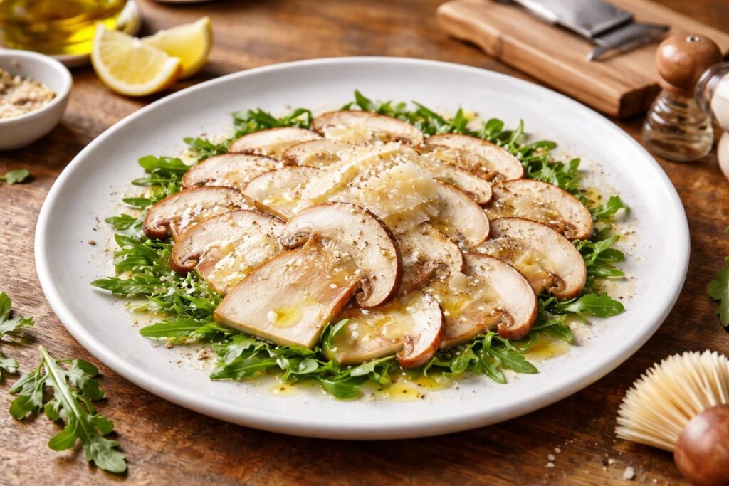 Porcini Carpaccio Recipe Italian Dolomites Gourmet