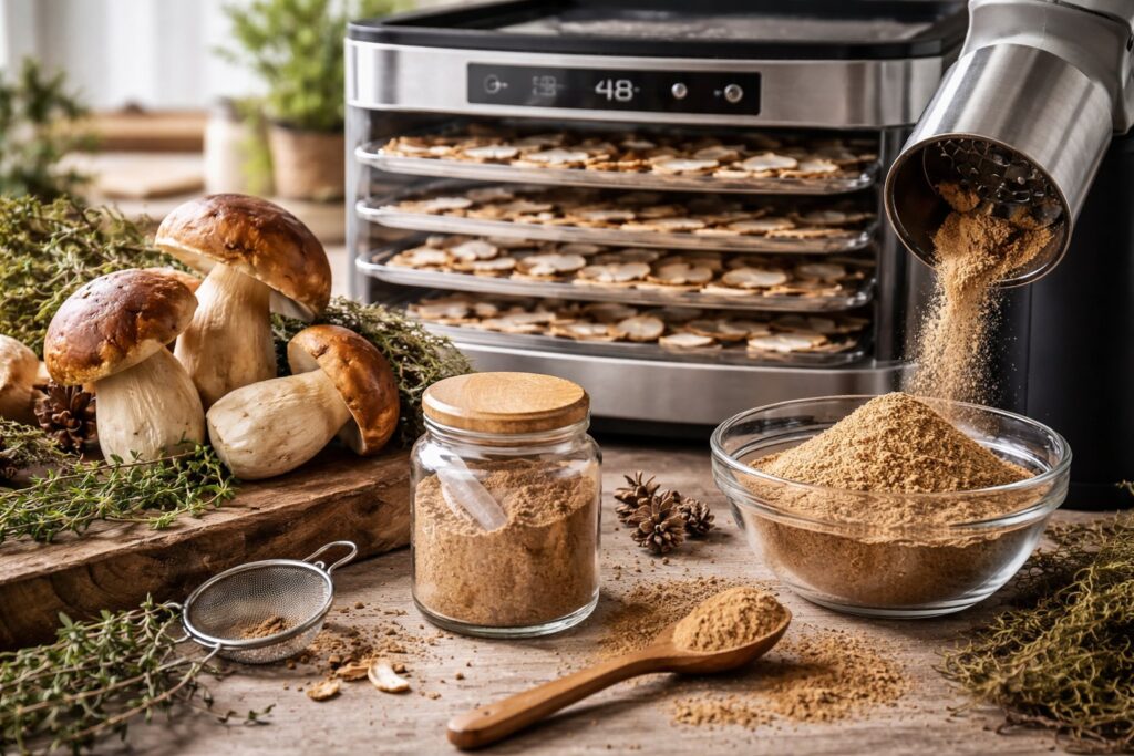 Porcini Mushroom Powder Recipe Professional Dehydration
