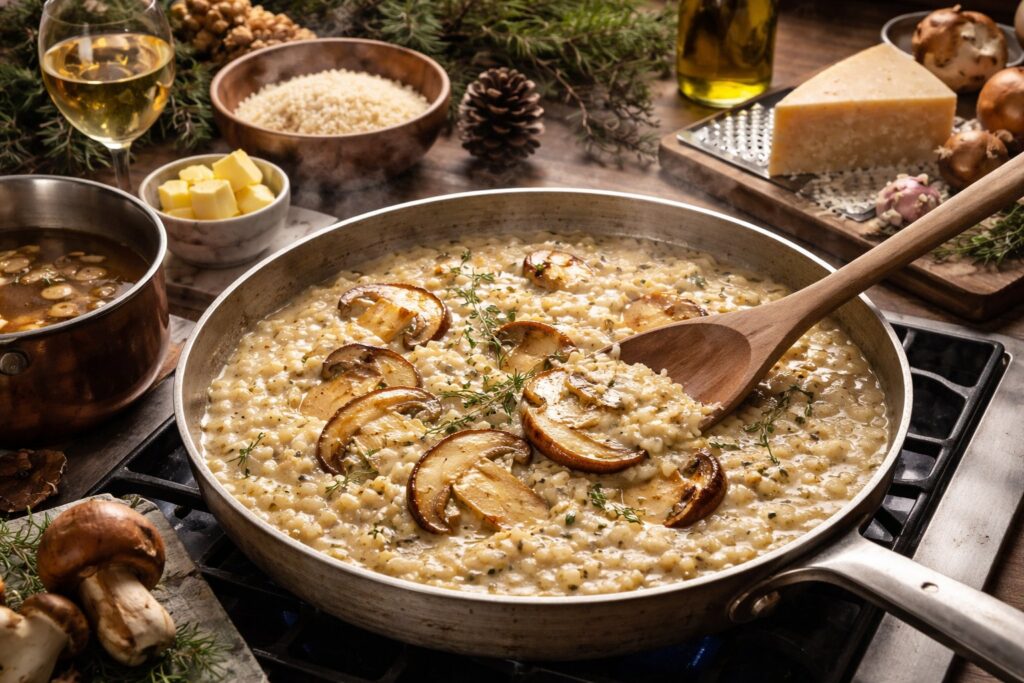 Porcini Risotto Recipe Acquerello Rice Dolomites Style