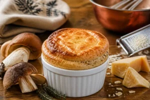 Porcini Souffle with Gruyere AOP