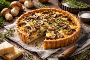 Porcini Taleggio Tart Recipe French Alpine Gourmet