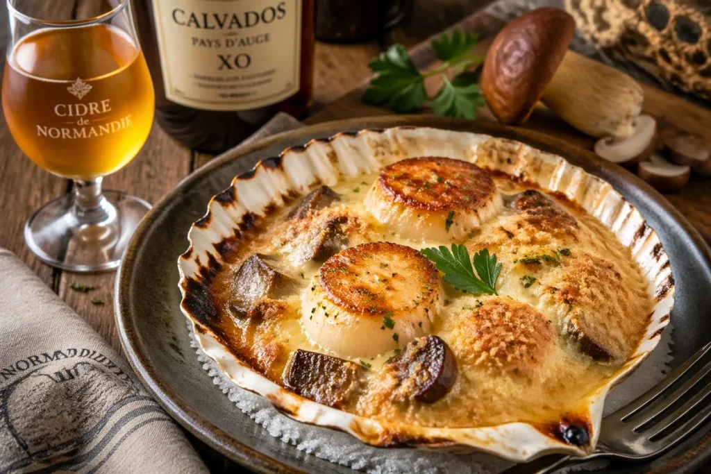 Porcini and Scallop Saint Jacques Gratin
