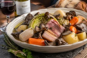Potée with Salt Pork and Grey Chanterelles