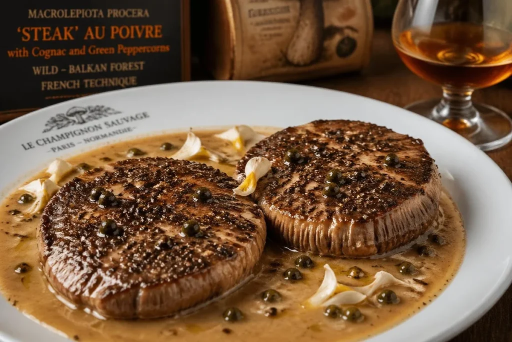 Procera Steak au Poivre with Cognac and Green Peppercorns