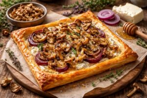Fairy Ring Mushroom Tart with Lavender Honey Gourmet Magic Artisanal Fairy Ring Mushroom Tart with Lavender Honey Recipe