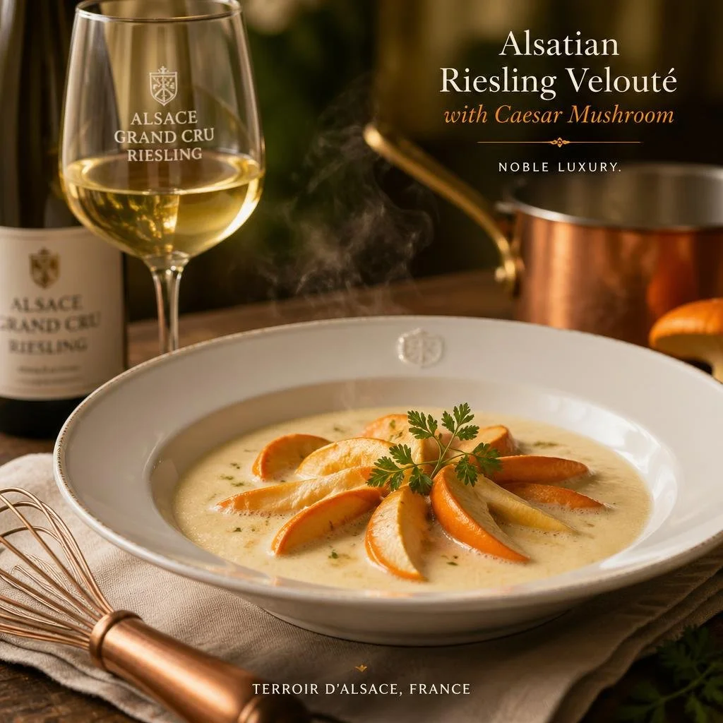 Riesling Velouté with Caesar Mushroom