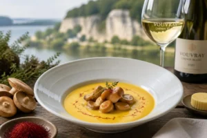Saffron Velouté with Fairy Ring Mushrooms