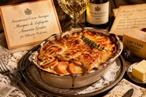 Sensational Court Intrigue Marquis de Lafayette Amanita Gratin for Ultimate Perfection