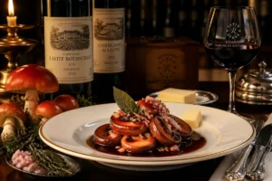 Sensational Woodland Authenticity Baron Rothschild Bordeaux Amanita Reduction for Ultimate Perfection