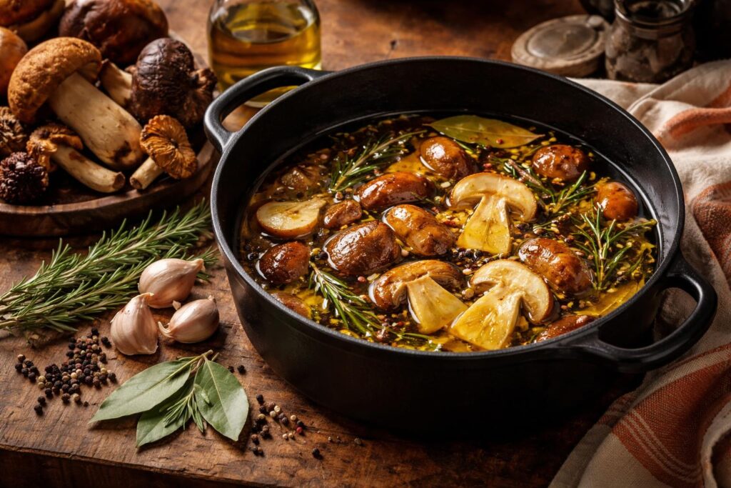 Slow-Roasted Boletus Confits