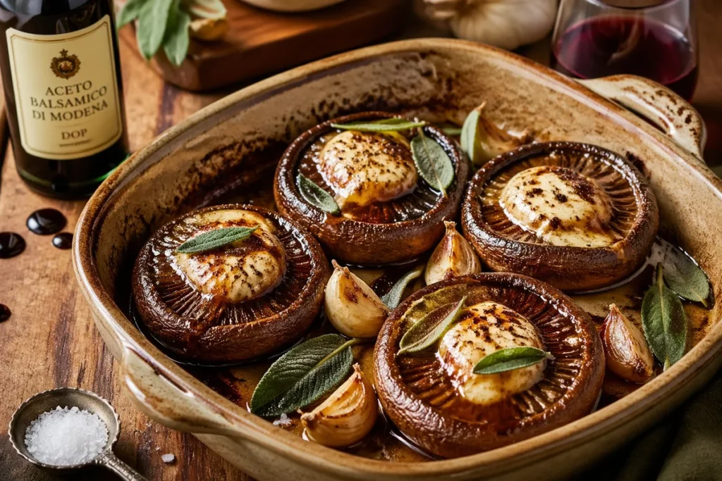 Slow-Roasted Porcini Caps in Bone Marrow Butter