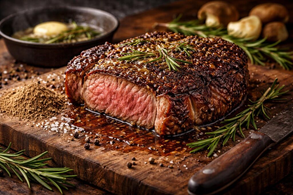 Smoked Porcini Dust Rubbed Ribeye