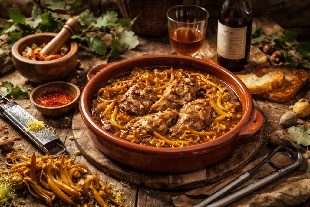 Spanish Rabbit with Yellow Foot and Amontillado