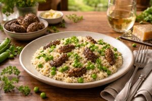 Spring Morel and Pea Risotto