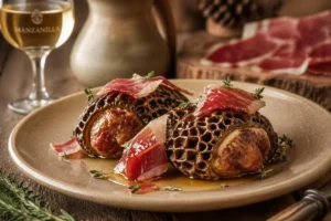 Stuffed Morels with Ibérico Ham