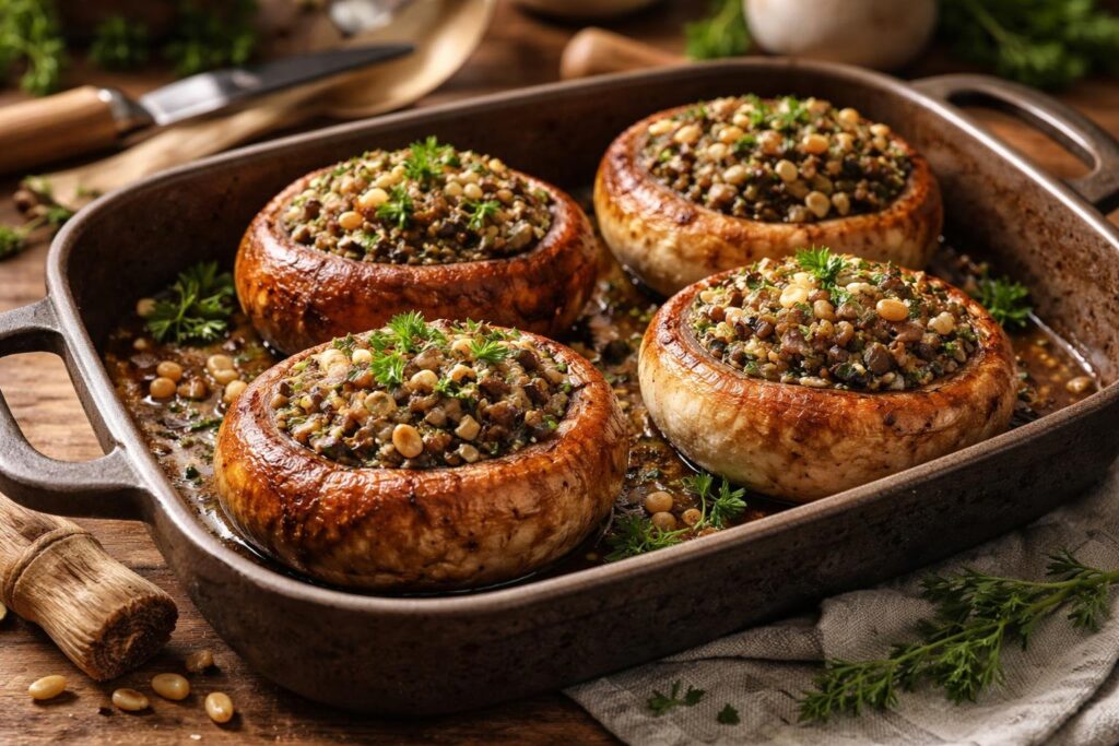 Stuffed Porcini Caps Recipe Forest Duxelles Gourmet