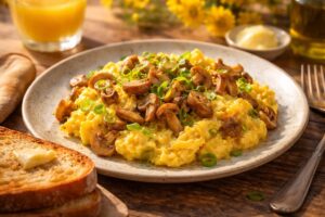 Gourmet Magic Authentic French Style Organic Egg and Fairy Ring Mushroom Recipe
