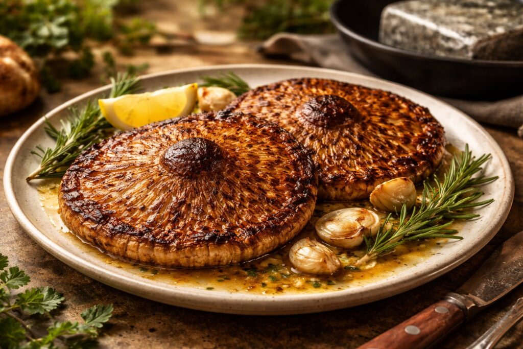 The Giant Forest Steak Classic Pan-Seared Macrolepiota